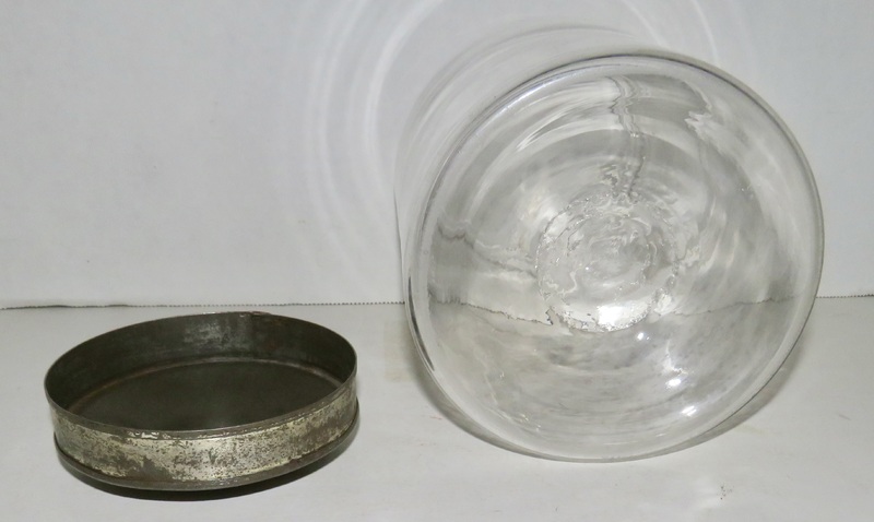 19TH C. BLOWN GLASS PANTRY JAR, PONTIL SCAR