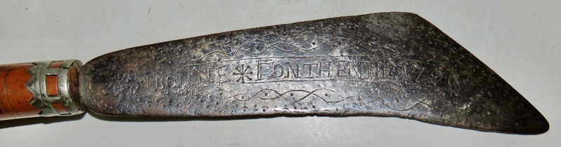 RARE DATED 1790 ENGRAVED FRENCH KNIFE.