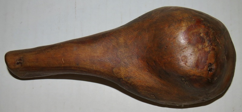 18TH C. NATIVE AMERICAN CANOE CUP, MAPLE BURL WOOD