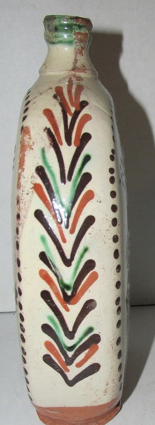 FRENCH SGRAFFITO FLASK, EARLY 19TH CENTURY