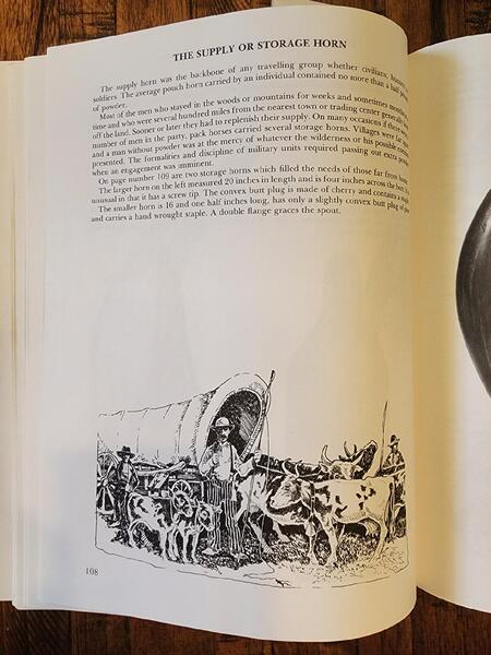 SCARCE 18TH/19TH C. RIFLEMAN'S SUPPLY POWDER HORN