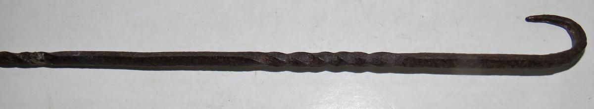 18TH CENTURY FORGED IRON LOOM LIGHT