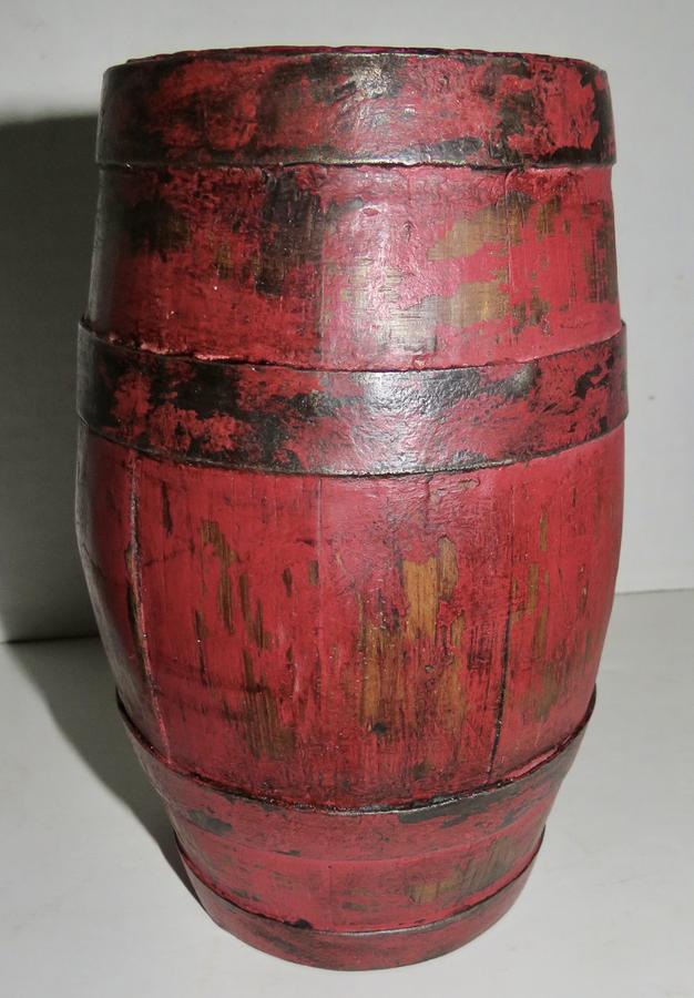 REV. WAR ERA CANTEEN, ROSEHEAD NAILS, RED PAINT