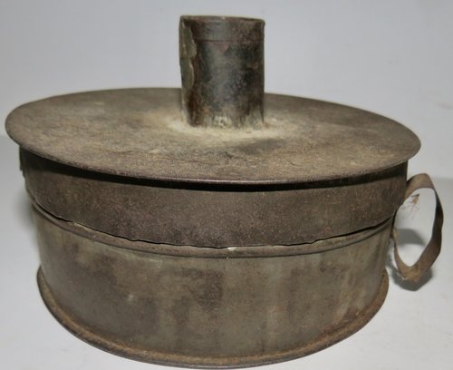 REV. WAR ERA, 18TH CENTURY, TINNED IRON TINDERBOX