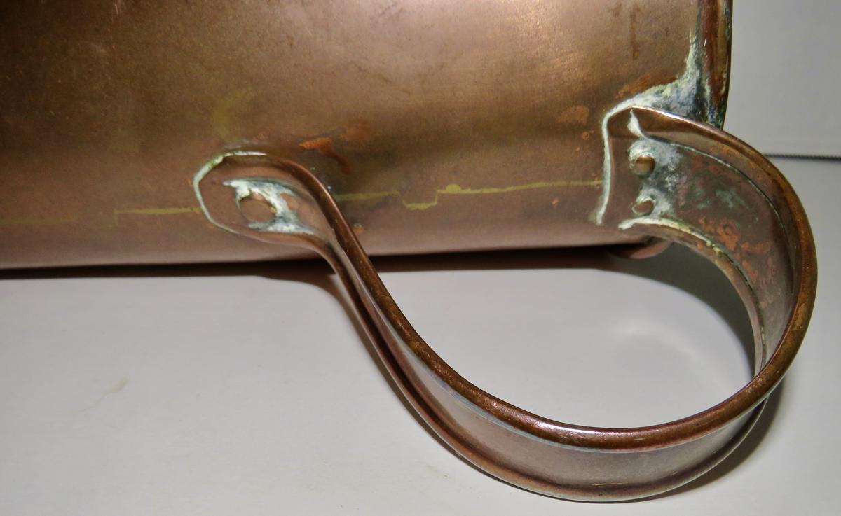 18TH CENTURY TAVERN COPPER ALE WARMER
