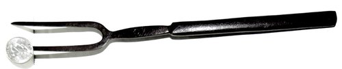 SIGNED WHITESMITHED FORGED IRON FORK, 18TH CENTURY