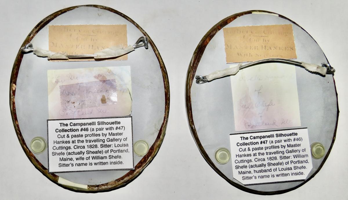 HUSBAND & WIFE SILHOUETTES, EARLY 19TH CENTURY