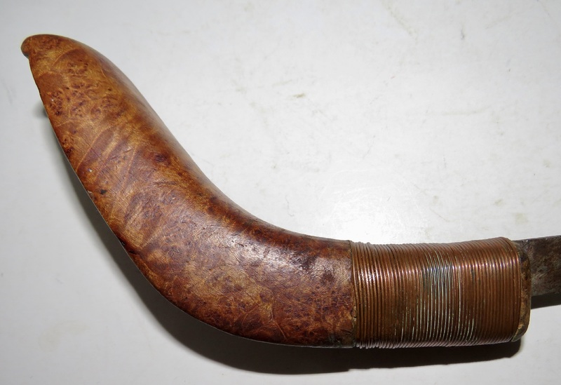 Native American Ash Burl Crooked Knife, 19th C.