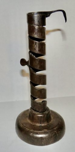 WONDERFUL COURTING CANDLESTICK, 18TH CENTURY