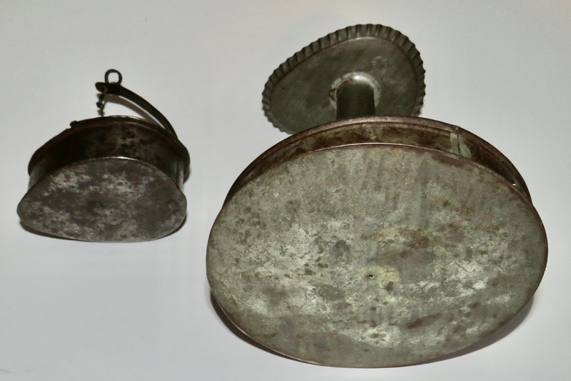 IPSWICH, MA BETTY LAMP AND STAND, 19th C.
