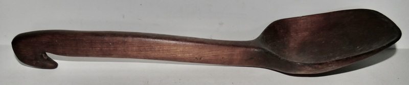 19TH C. NATIVE AMERICAN EFFIGY SCOOP OR LADLE