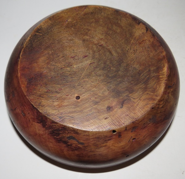 PILGRIM ERA SMALL BURL EATING BOWL, 5", RED PAINT