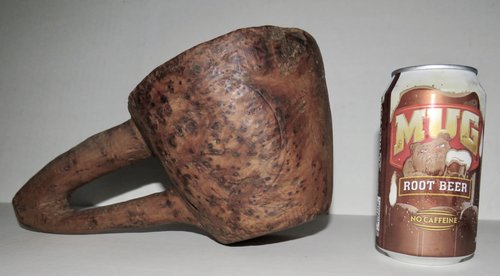 ABENAKI INDIAN WHITE CEDAR BURL BOWL, EARLY 19TH C
