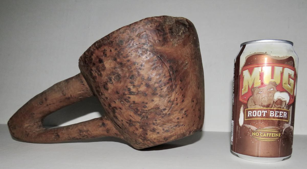 ABENAKI INDIAN WHITE CEDAR BURL BOWL, EARLY 19TH C