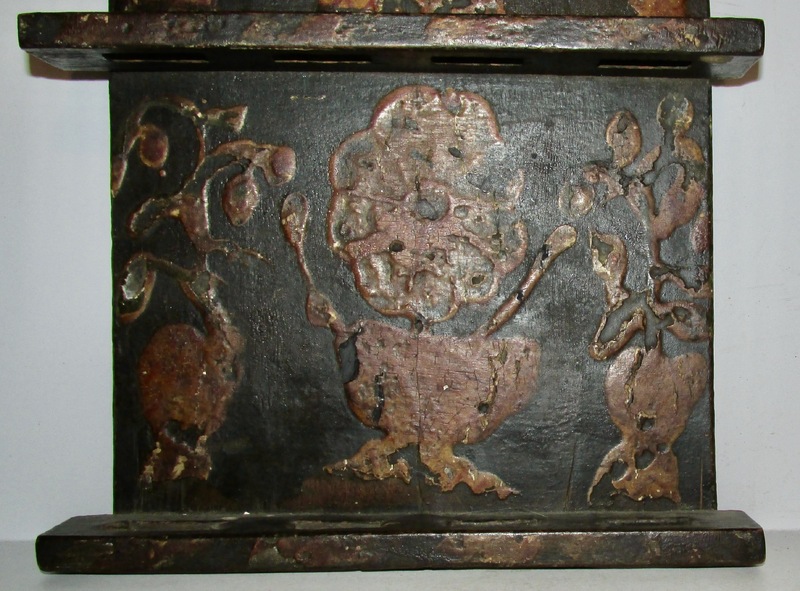 18TH-19TH C. PA GERMAN SPOON RACK, ORIGINAL PAINT