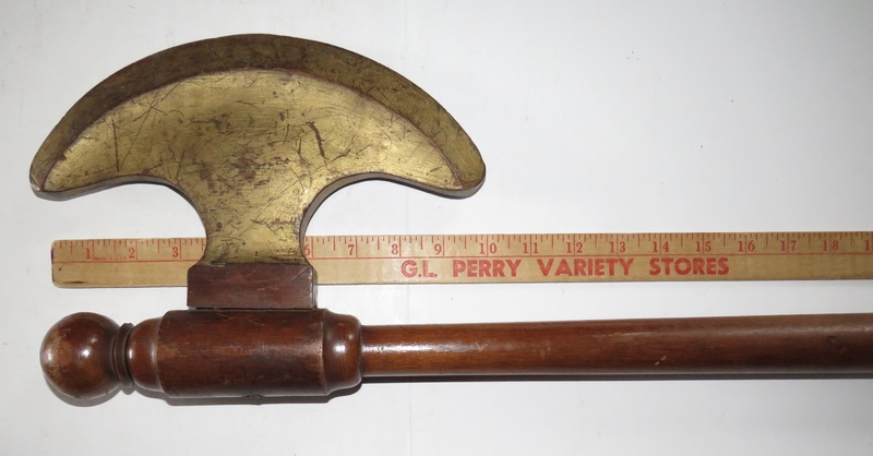 PUNXSUTAWNEY (PA) FOLKY AXE, MASONIC?, ORIG. PAINT