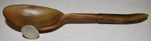18TH CENTURY HORN EATING SPOON