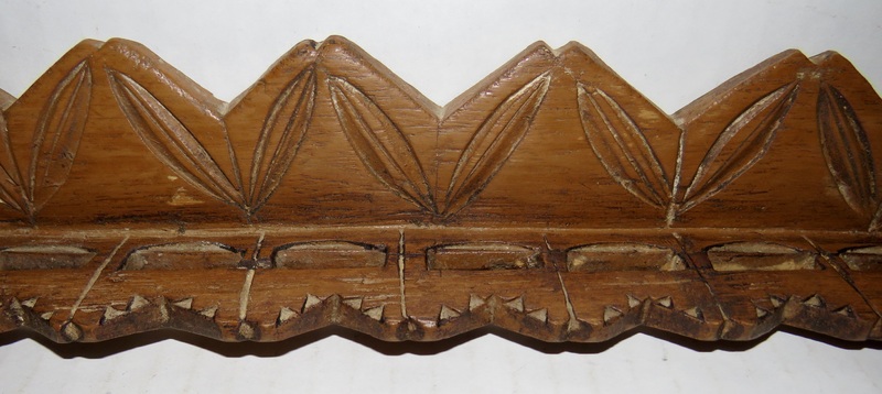PILGRIM ERA CHIP CARVED SPOON RACK, NEW ENGLAND