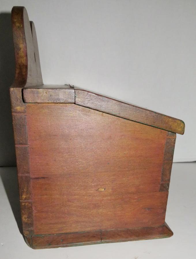 VERY GOOD 18TH C. WALL BOX WITH SPICE DRAWER