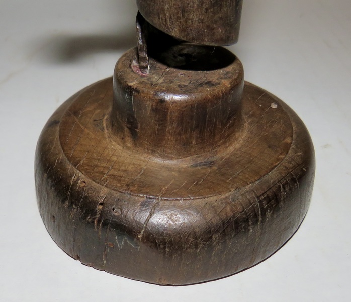 WONDERFUL COURTING CANDLESTICK, 18TH CENTURY