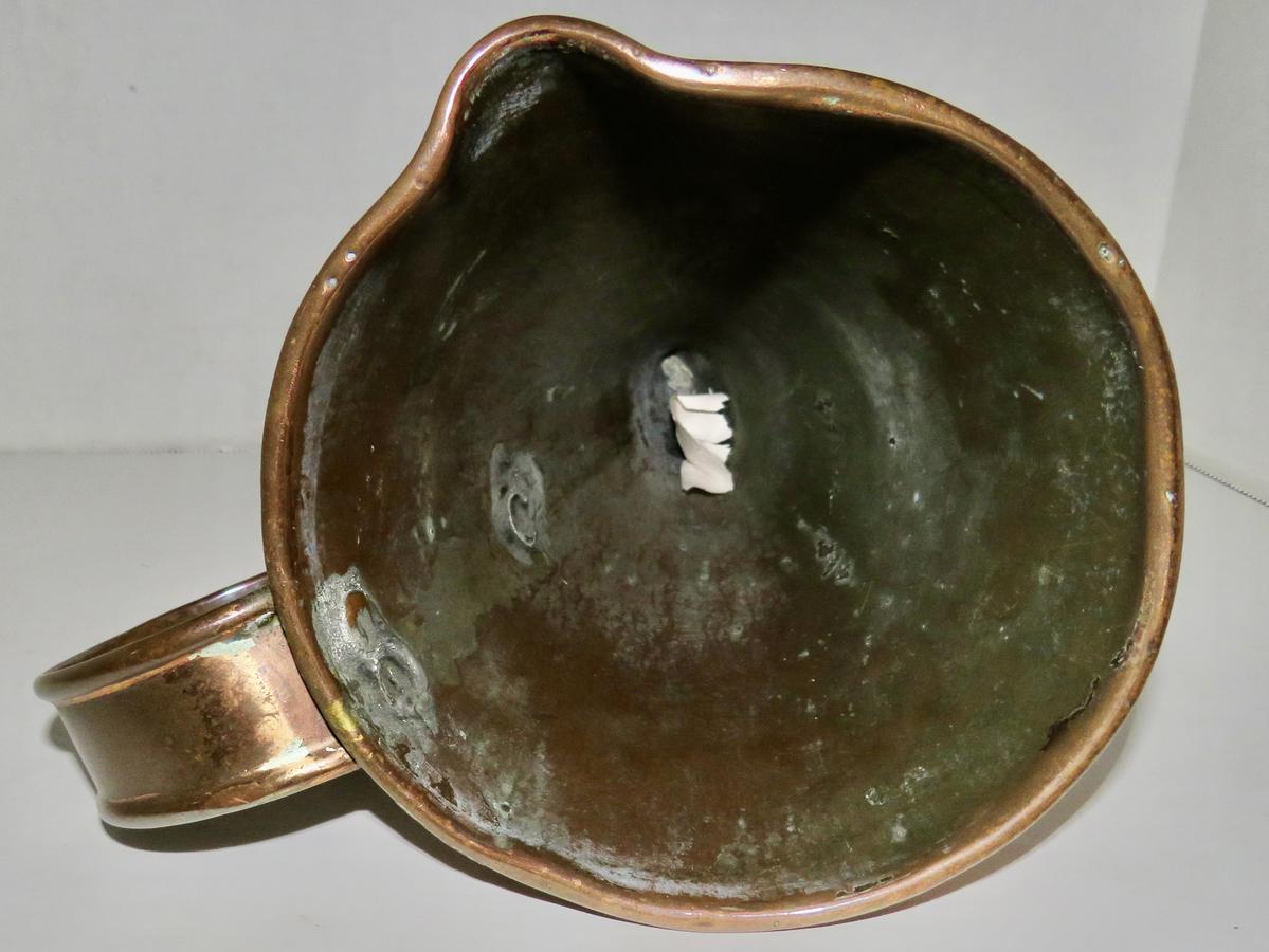 18TH CENTURY TAVERN COPPER ALE WARMER