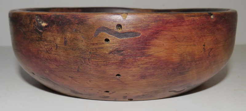 PILGRIM ERA SMALL BURL EATING BOWL, 5", RED PAINT