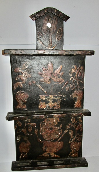 18TH-19TH C. PA GERMAN SPOON RACK, ORIGINAL PAINT