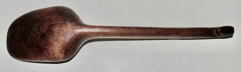 19TH C. NATIVE AMERICAN EFFIGY SCOOP OR LADLE