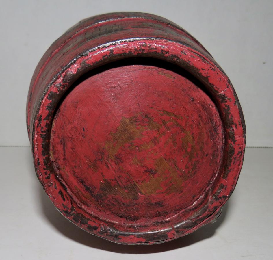 REV. WAR ERA CANTEEN, ROSEHEAD NAILS, RED PAINT