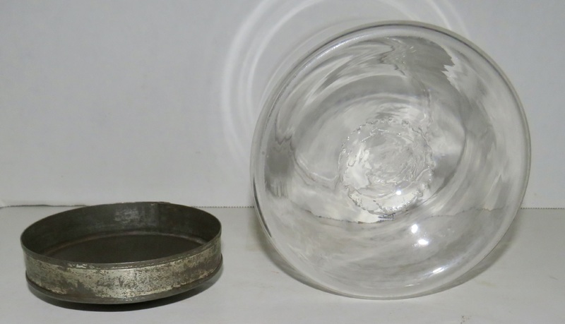 19TH C. BLOWN GLASS PANTRY JAR, PONTIL SCAR