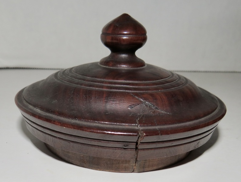 PILGRIM ERA LIGNUM VITAE LIDDED TABLE SPICE JAR