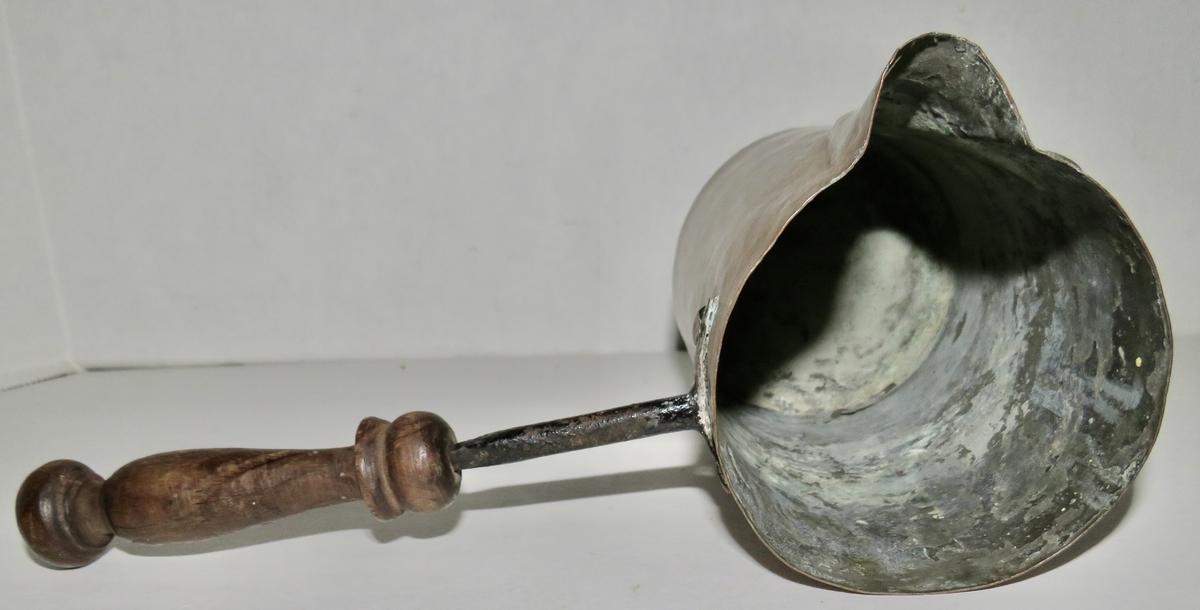 18TH CENTURY TAVERN COPPER ALE WARMER