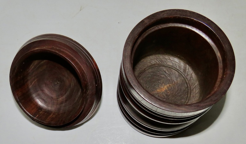 PILGRIM ERA LIGNUM VITAE LIDDED TABLE SPICE JAR
