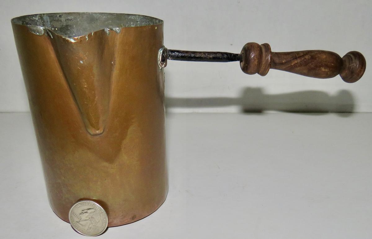 18TH CENTURY TAVERN COPPER ALE WARMER