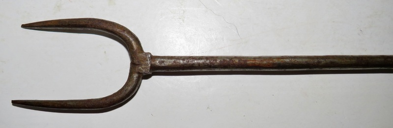 PA FORGED IRON FORK/SPATULA, EARLY 18TH C.