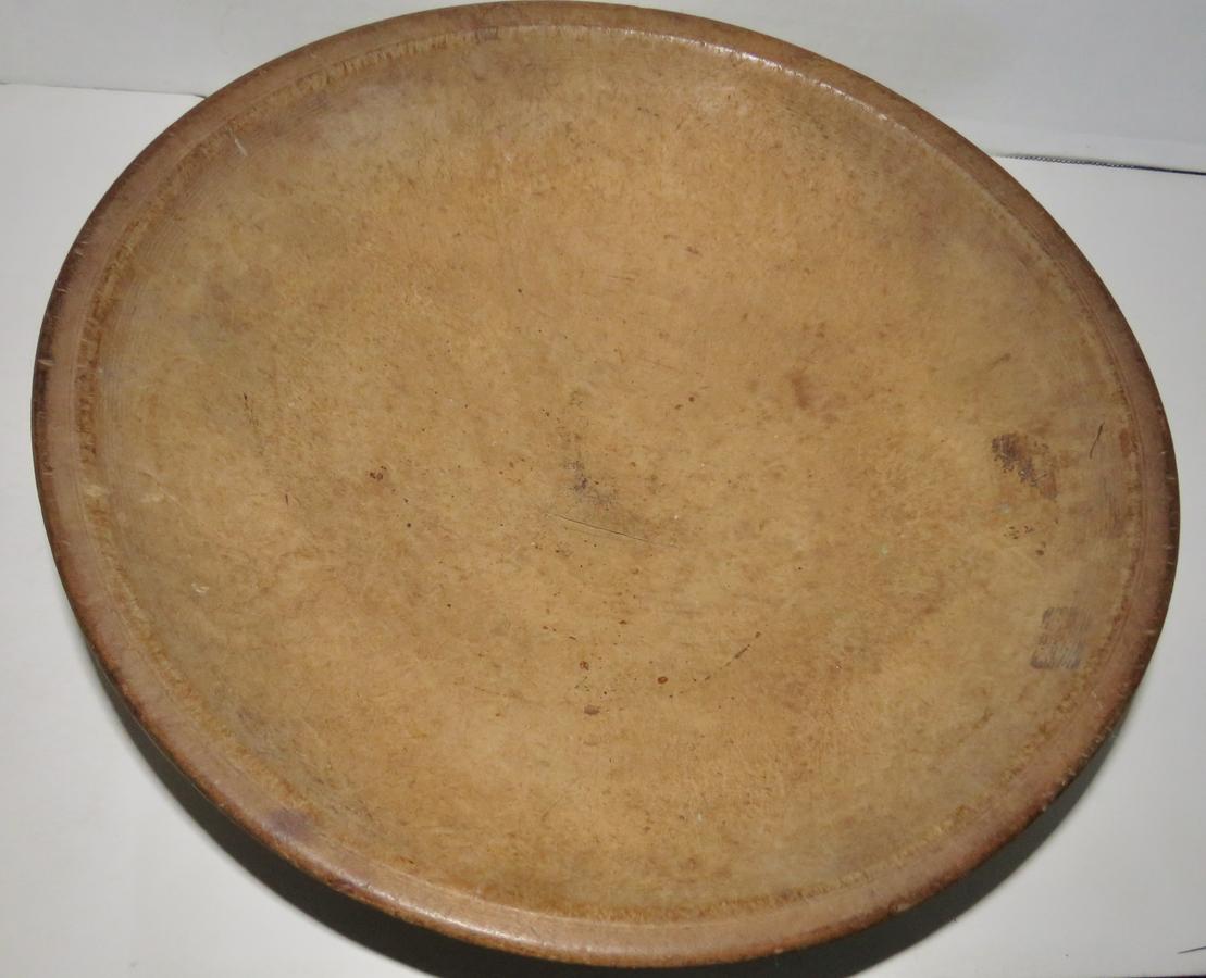 EARLY THIN MAPLE BEEHIVE BOWL, FOOT AND RIM 11 X 3