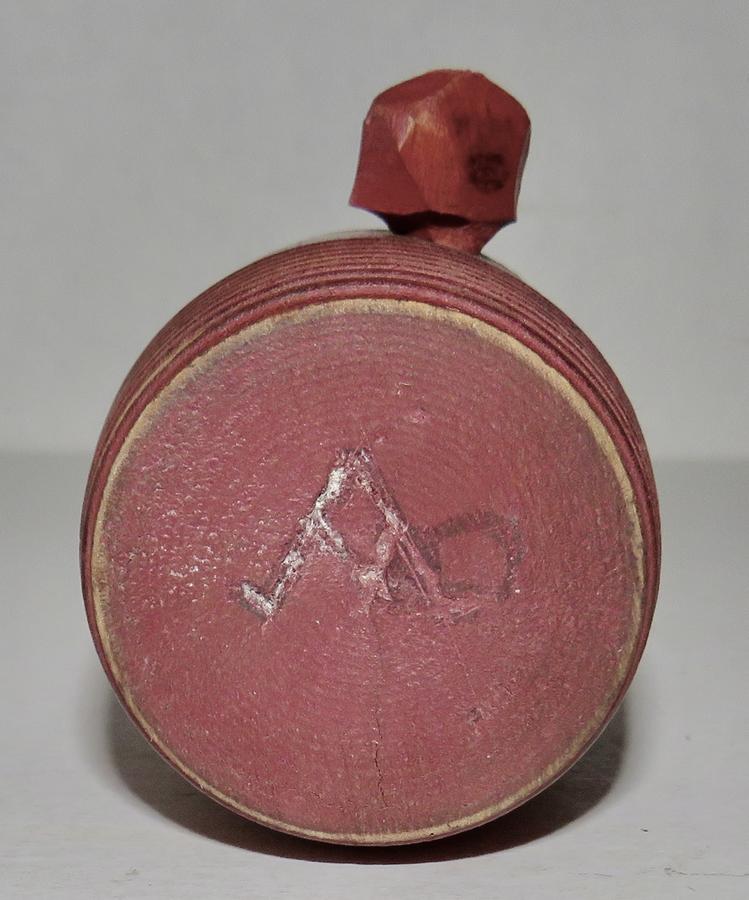 RARE REV. WAR ERA MINIATURE RUNDLET W/ RED PAINT