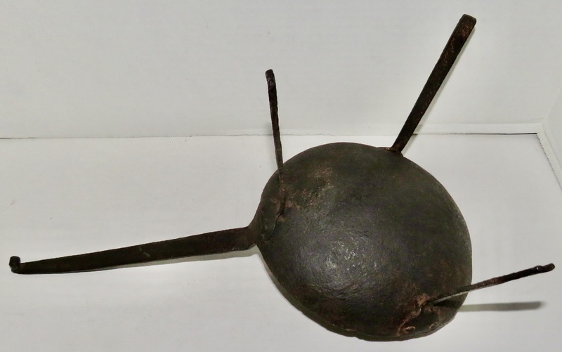 REV. WAR ERA CAMP COOKING FORGED IRON SPIDER