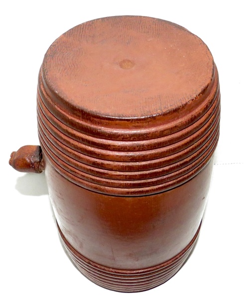 REV. WAR PERIOD RUNDLET W/ ORIGINAL RED PAINT