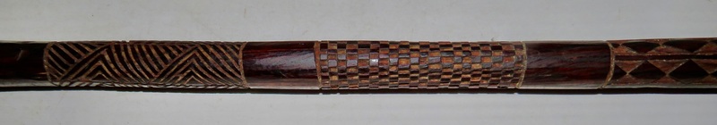 SUPER FOLK ART HAND CARVED WALKING STICK/CANE