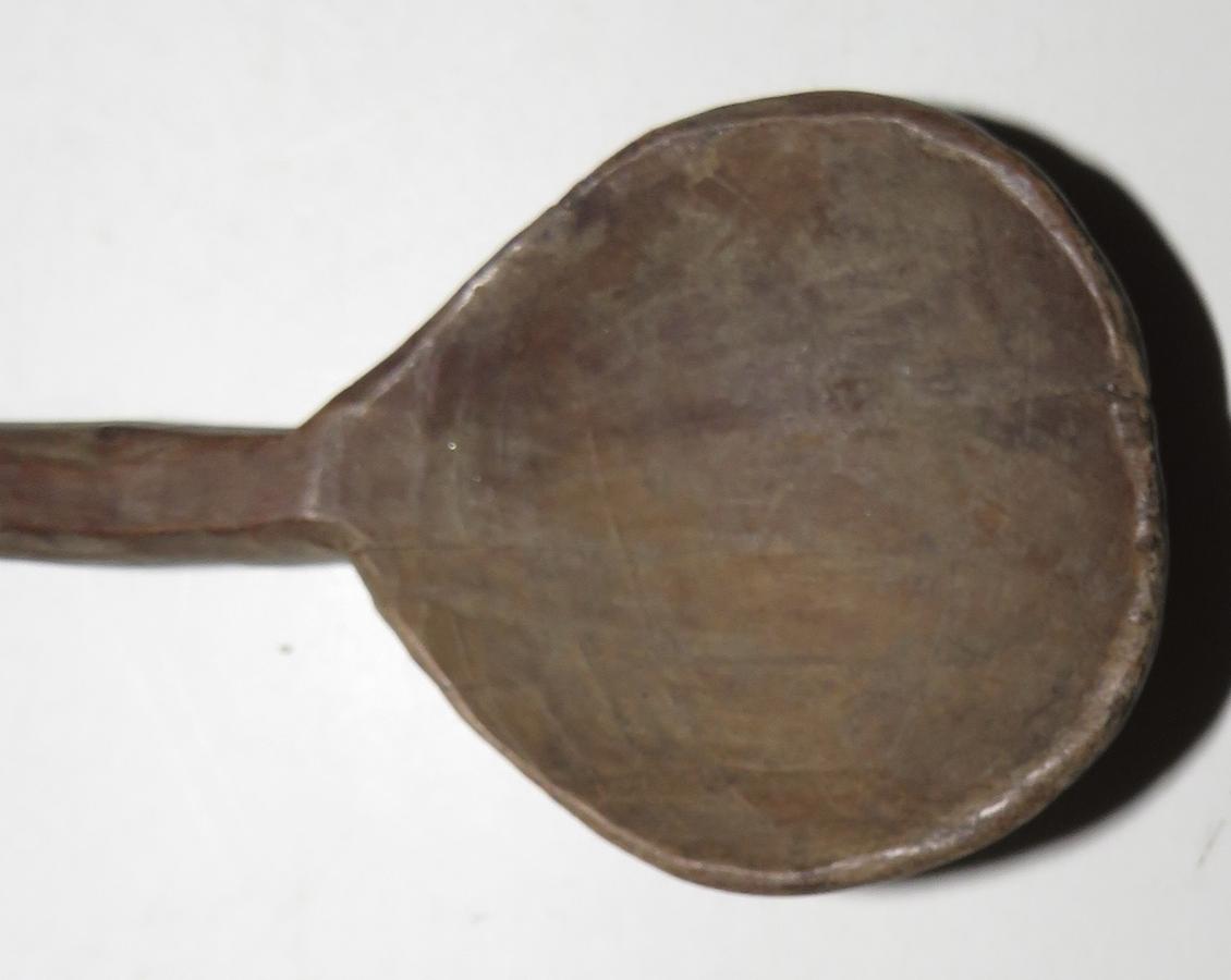 PILGRIM ERA CARVED WOODEN SPOON