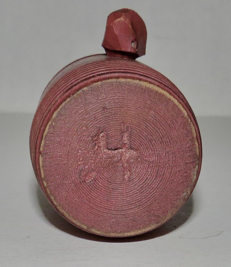 RARE REV. WAR ERA MINIATURE RUNDLET W/ RED PAINT