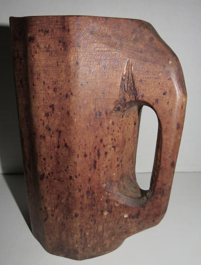 TREEN 18TH C. NOGGIN 7 3/4"