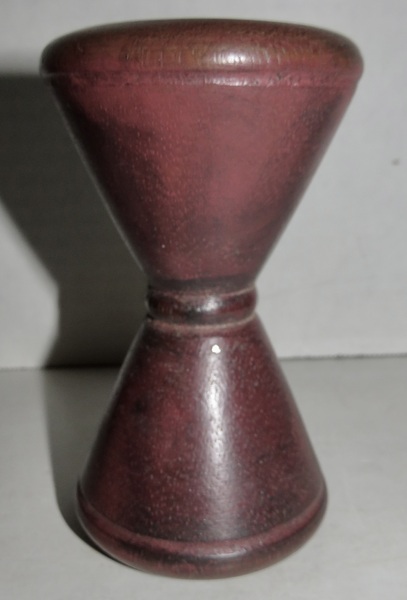 18TH C. TIDY & BETTY LAMP, ORIGINAL RED PAINT