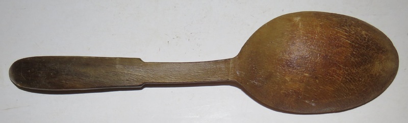 18TH CENTURY HORN EATING SPOON