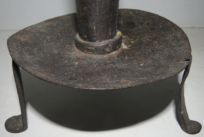 VERY RARE PILGRIM ERA ADJUSTABLE CANDLEHOLDER