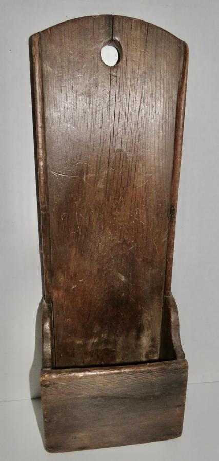 AMERICAN, 18TH C., PINE SCRUB BOX OR KNIFE BOARD