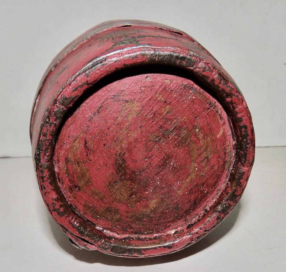REV. WAR ERA CANTEEN, ROSEHEAD NAILS, RED PAINT
