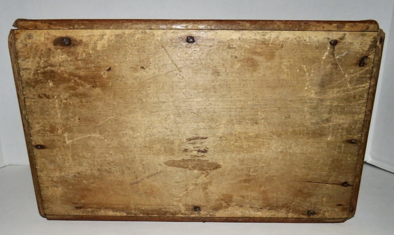 18TH C. LARGE CANDLE BOX W/ ORIGINAL RED WASH