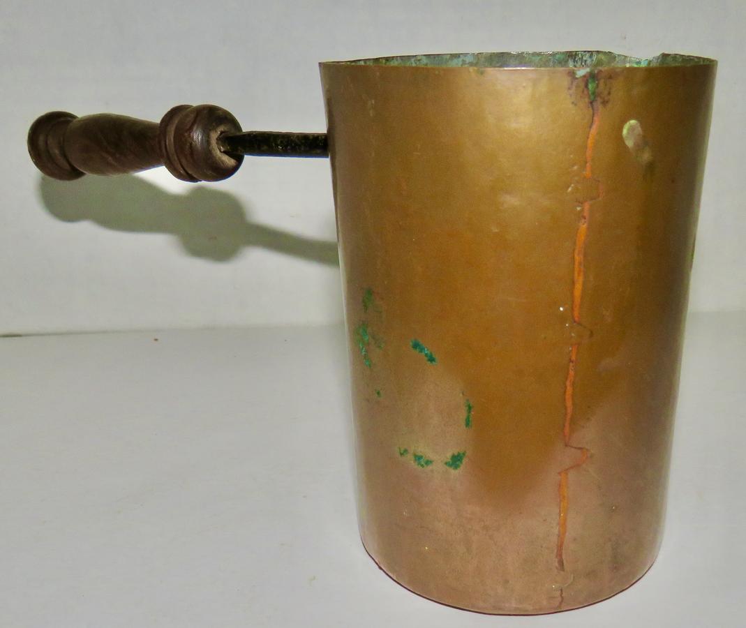 18TH CENTURY TAVERN COPPER ALE WARMER